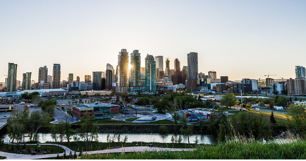 The Calgary city skyline