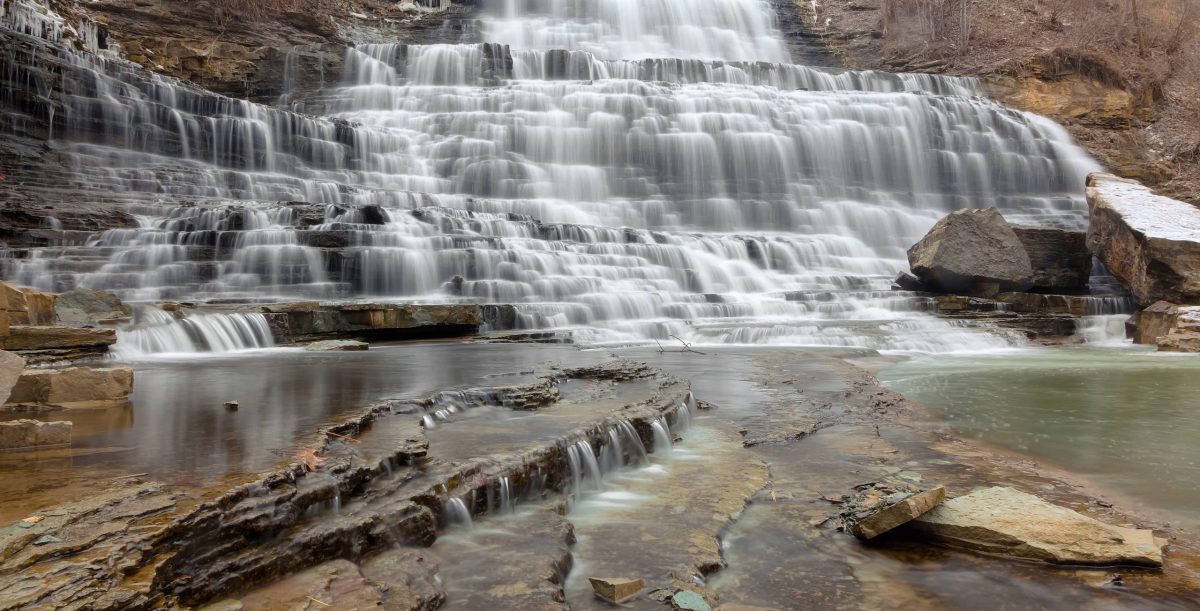Hamilton Ontario's Albion Falls An image of water flowing in a waterfall